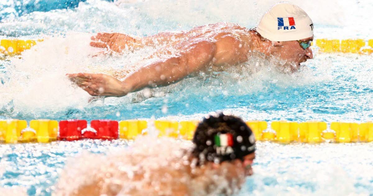 Maxime Grousset décroche l'or au 100 m papillon avec un finish sensationnel