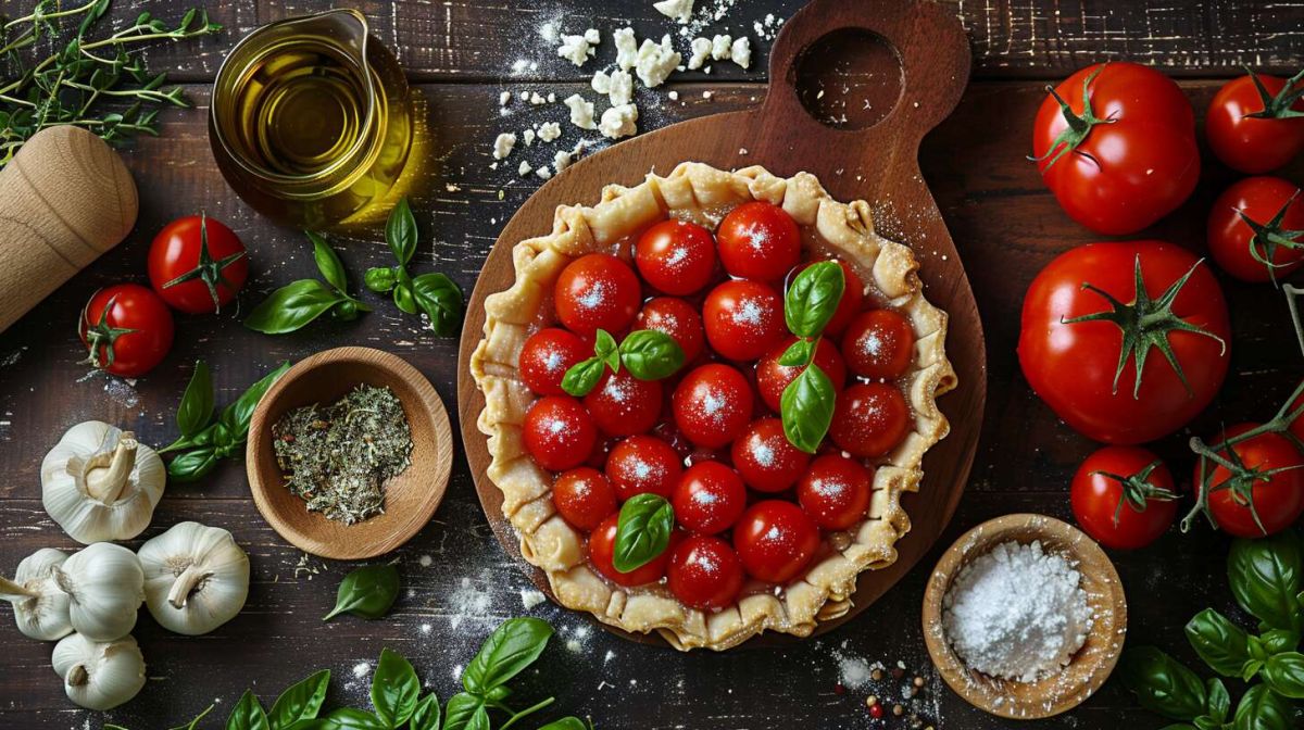 La recette incontournable de la tarte aux tomates cerises