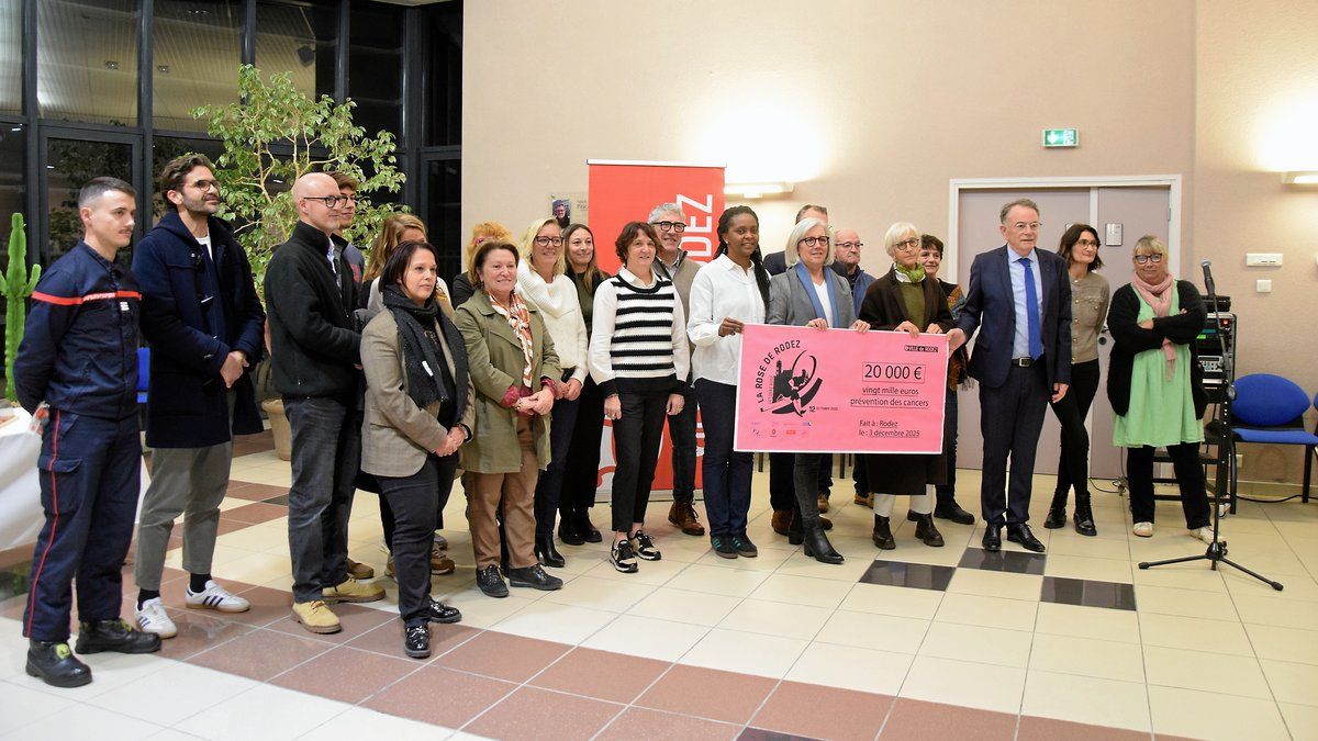 Solidarité à Rodez : la Rose de Rodez récolte 20 000 € pour la lutte contre le cancer
