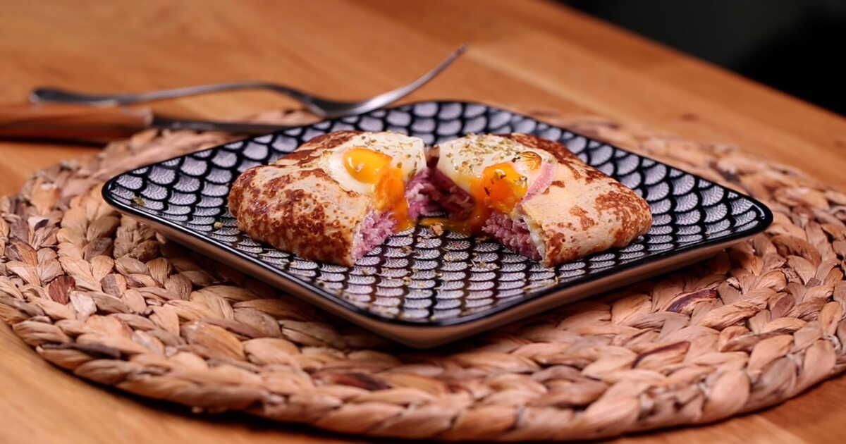 La crêpe salée inspirée du croque-madame : un délice à savourer
