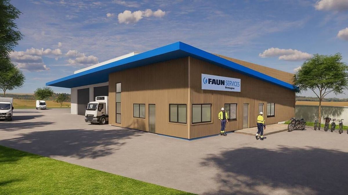 Un centre de réparation des camions de collecte prend forme à Landivisiau