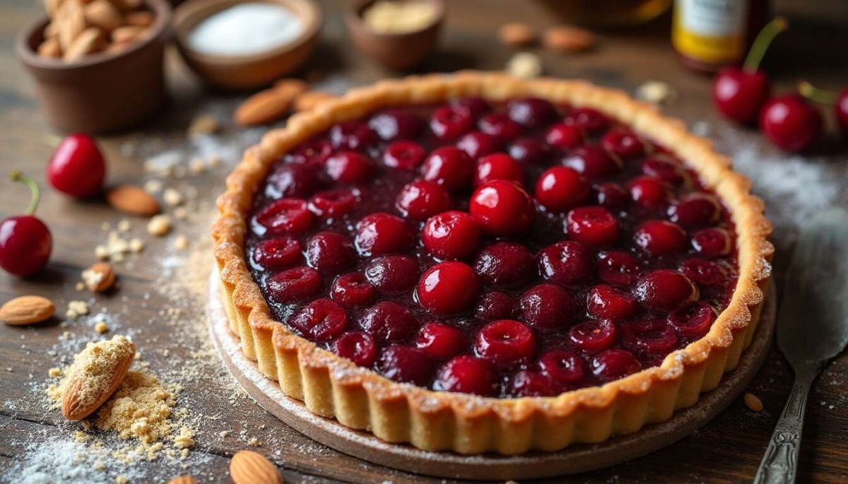 Recette de tarte légère aux cerises