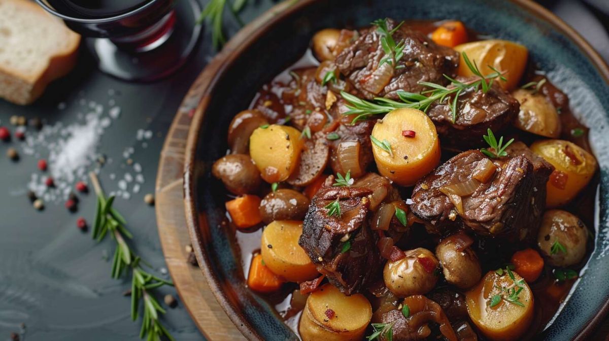Préparez un bœuf bourguignon savoureux
