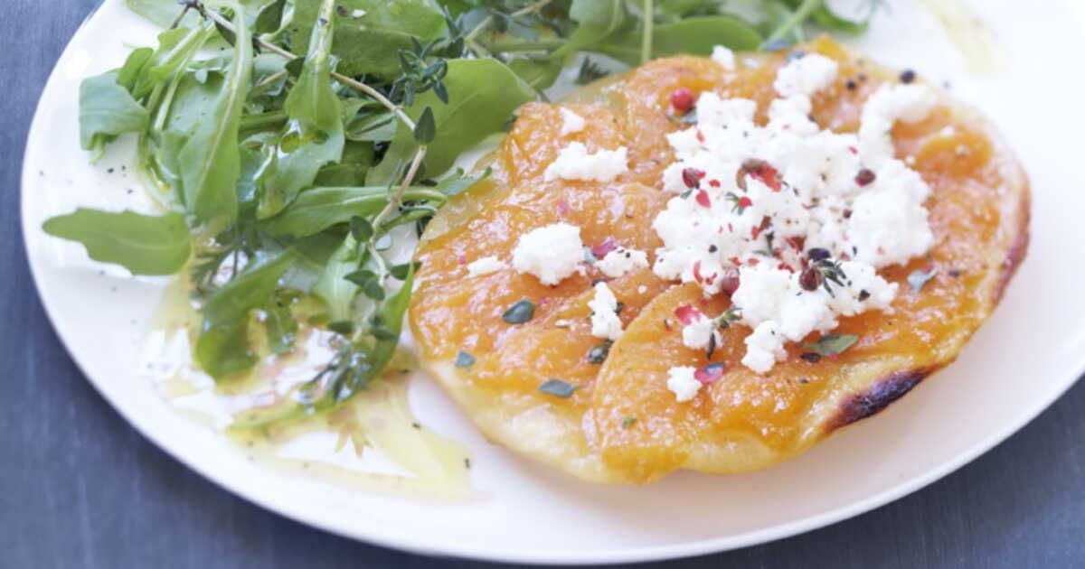 Un délice estival : la tatin de melon au thym et chèvre frais