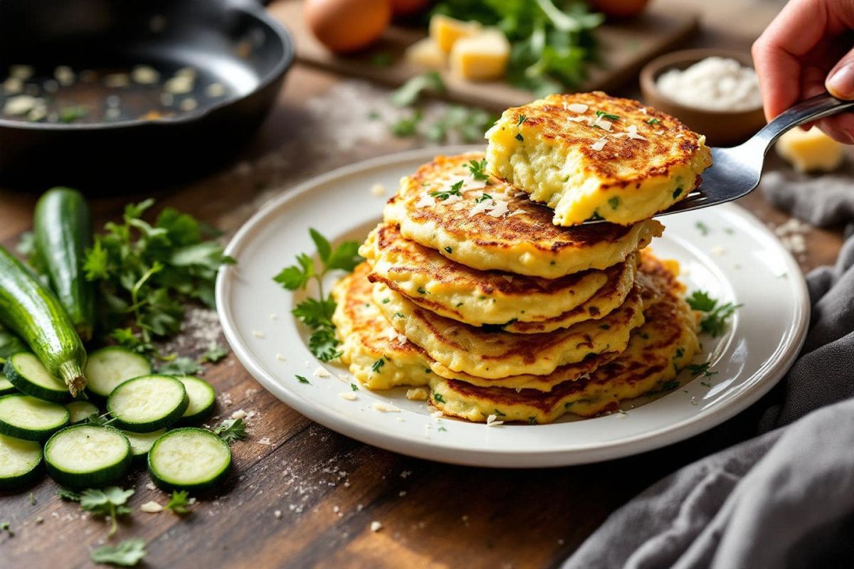 Des galettes de courgettes au parmesan pour régaler toute la famille