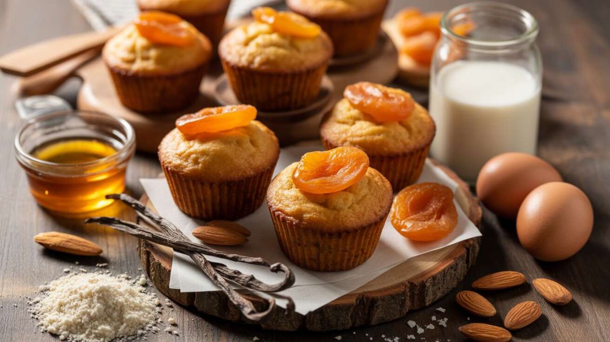 Des muffins moelleux aux abricots : un goûter sain et savoureux