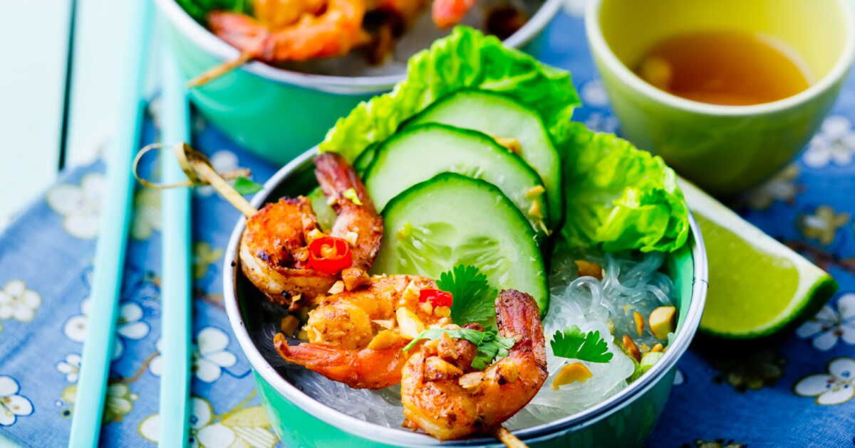 Des crevettes sautées à la mode bo-bun : une explosion de saveurs