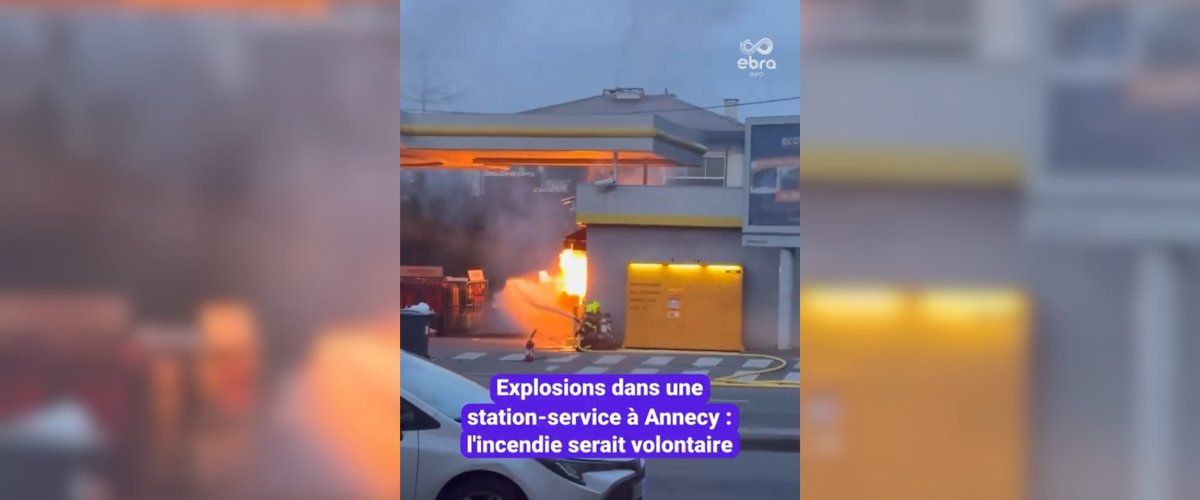 Explosion spectaculaire à Annecy : des bouteilles de gaz en flammes