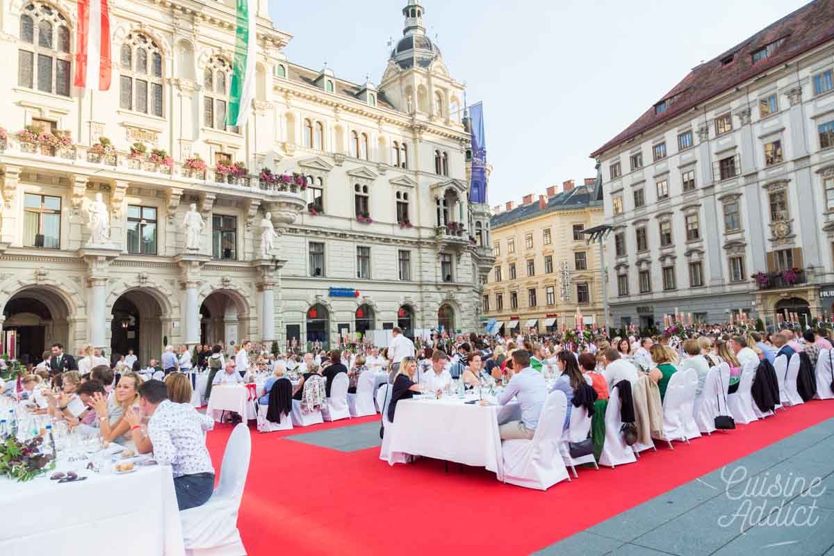 Die lange tafel : une expérience culinaire unique à Graz
