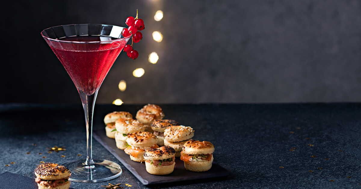 Mini-bagels et Cosmopolitan