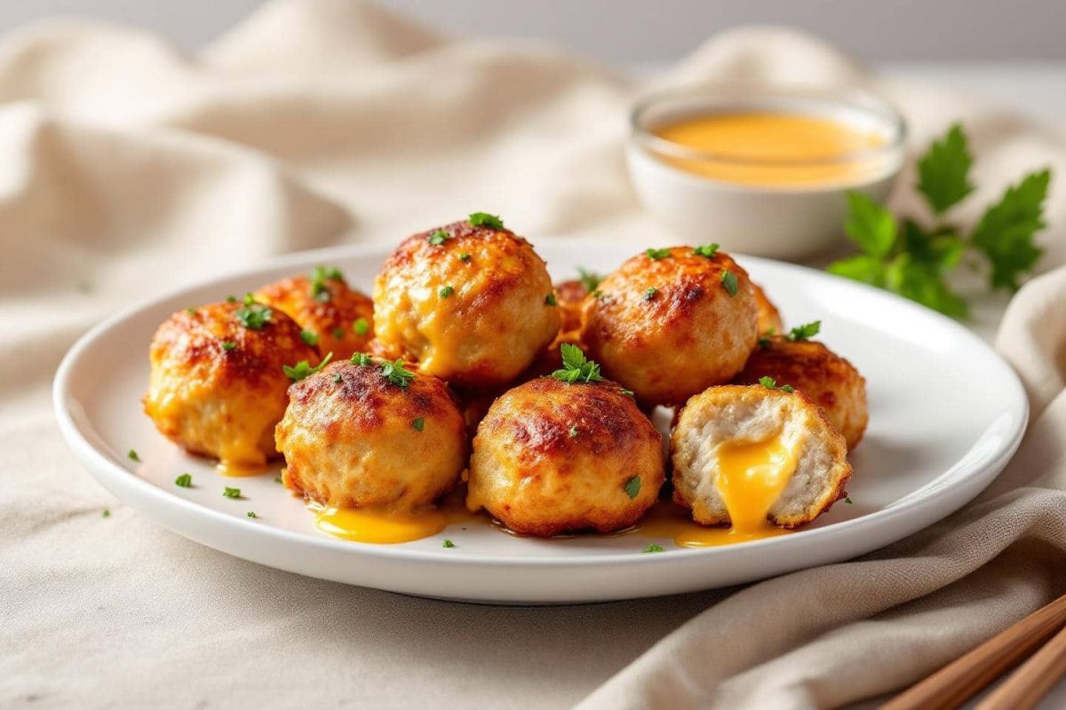 Succombez aux boulettes de poulet haché au fromage : un délice express pour l'été