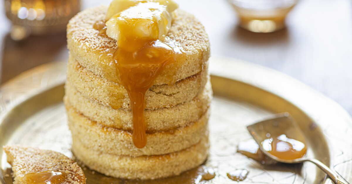 Galettes de semoule marocaines (harcha) : la recette très facile de Julie Andrieu