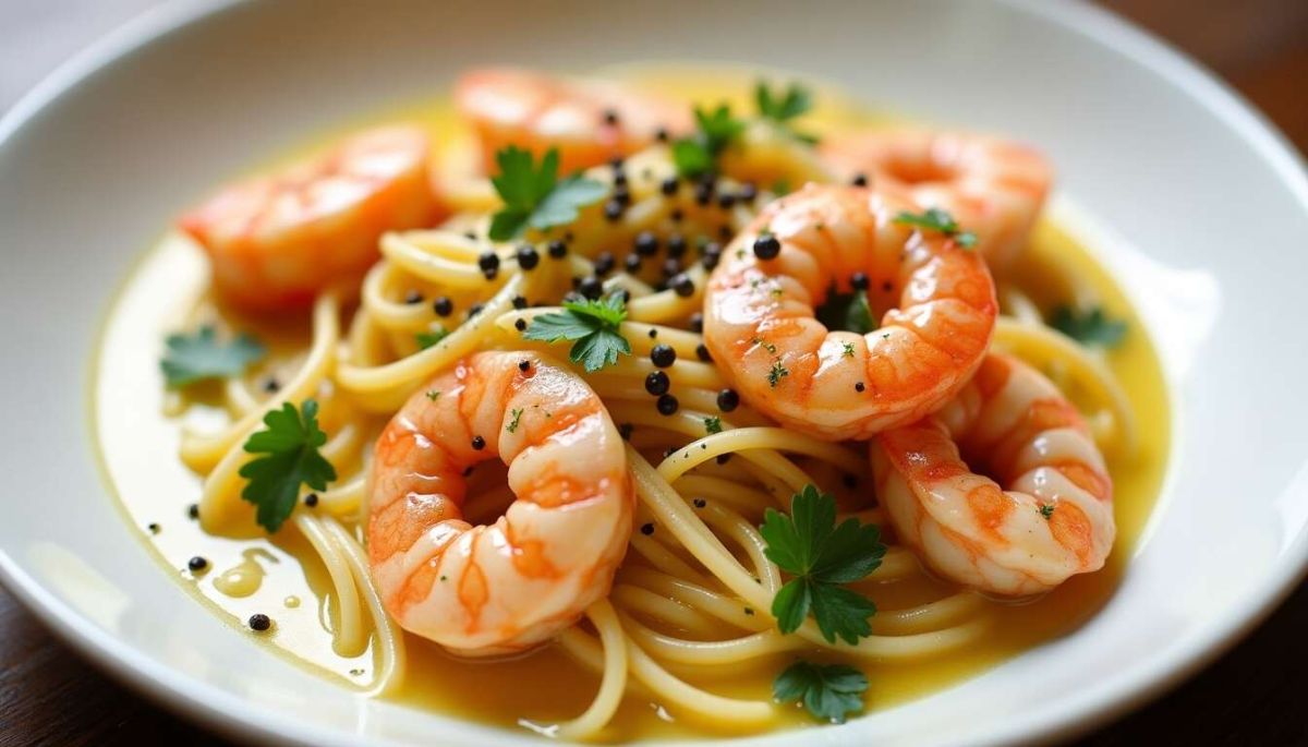 La recette incontournable de Philippe Etchebest pour des pâtes aux crevettes délicieuses