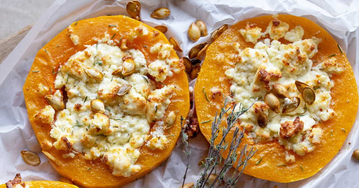 Une recette de butternut farcie au camembert qui ravira les petits gourmands