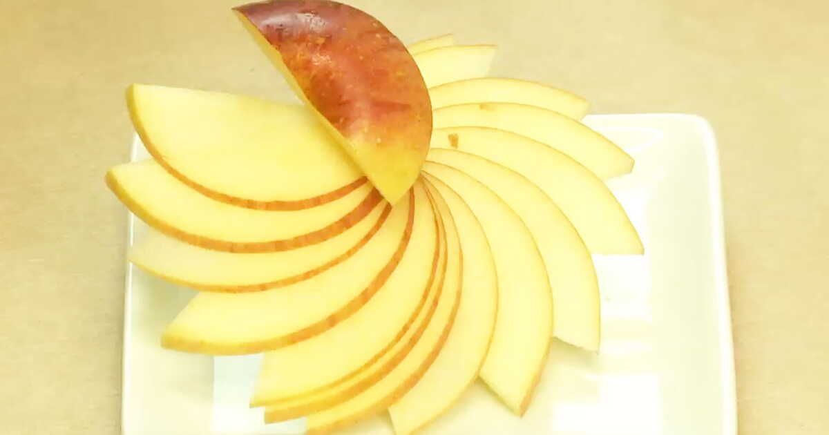 Cuisine créative : une fleur de pomme