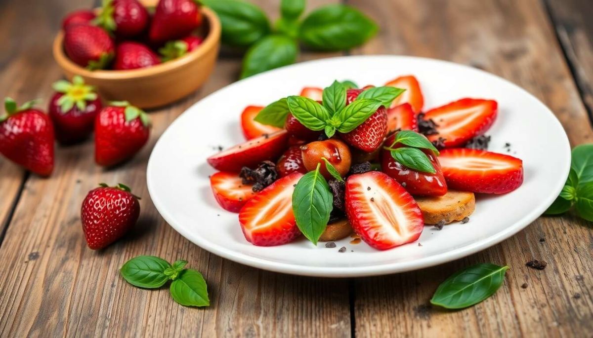 La salade de fraises au basilic : une touche de fraîcheur pour vos repas d'été
