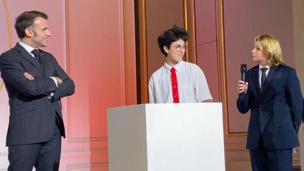 Célestin de Bouc-Bel-Air rencontre Sophie Adenot à l'Élysée