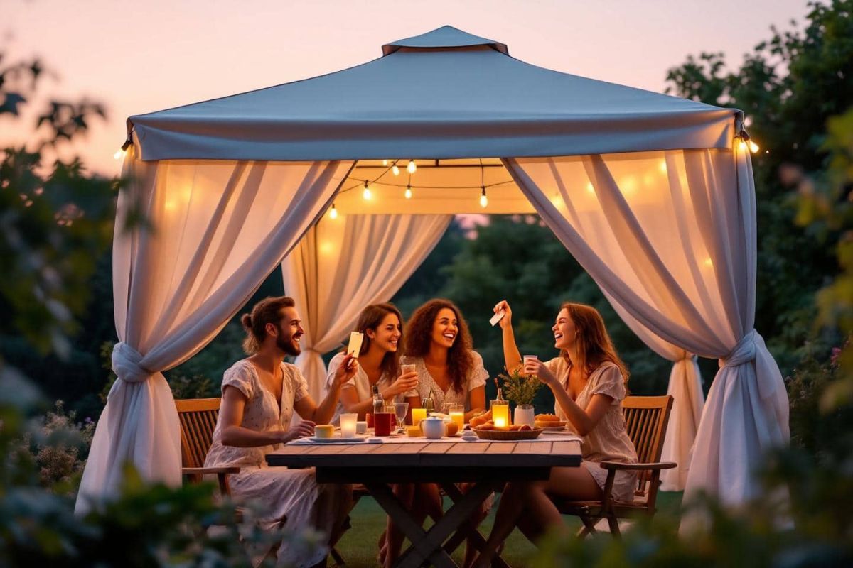 Profitez de l'été avec style : la tonnelle pliante à prix réduit