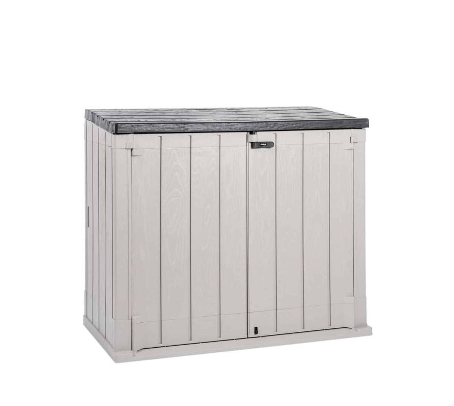 Anticiper l'automne : une offre exceptionnelle sur un coffre de rangement chez Leroy Merlin