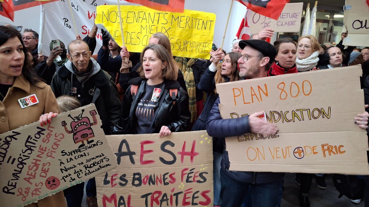 La mobilisation des enseignants face aux fermetures de classes dans le Val-d’Oise