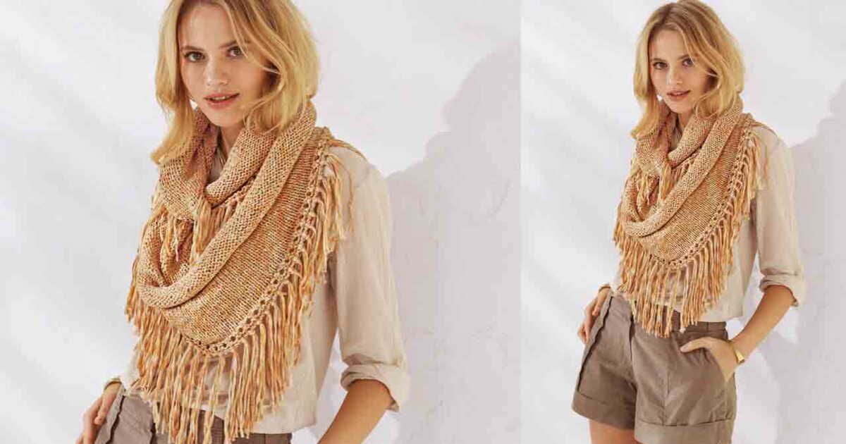 Le chèche chiné à franges