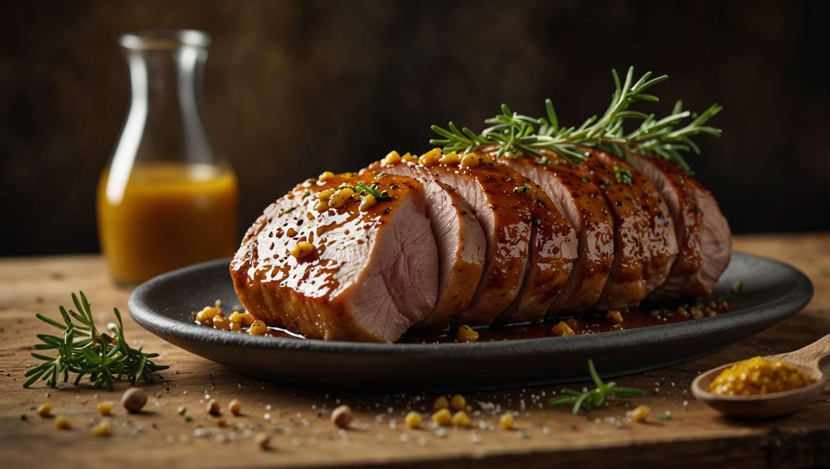 Une recette de porc à la moutarde et au miel qui émerveille