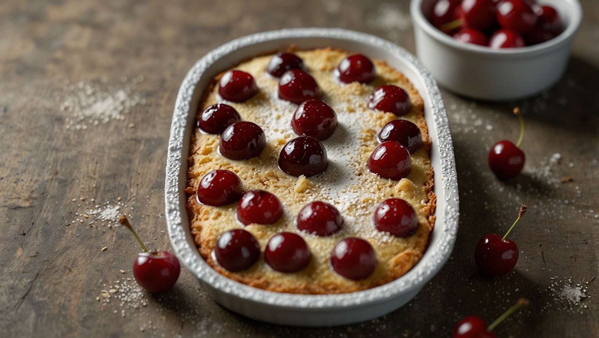 la douceur du clafoutis aux cerises congelées à portée de main
