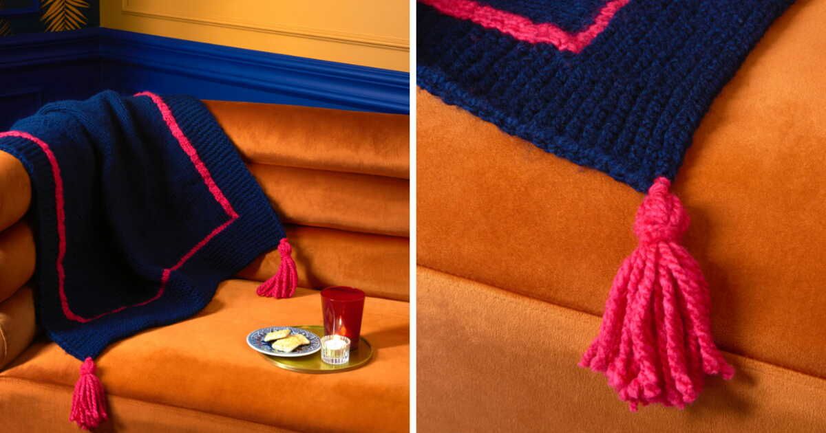 Découvrez comment tricoter un plaid en jersey tout en douceur