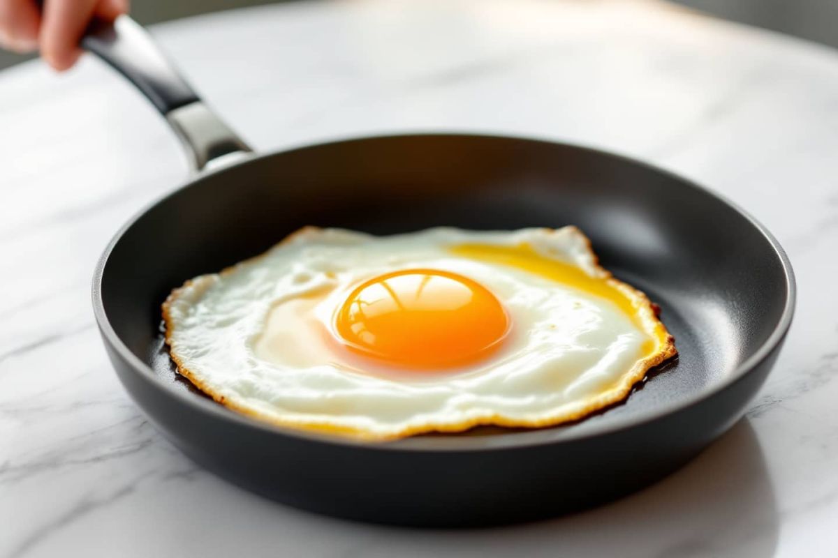 la solution miracle pour des œufs au plat qui n'accrochent plus