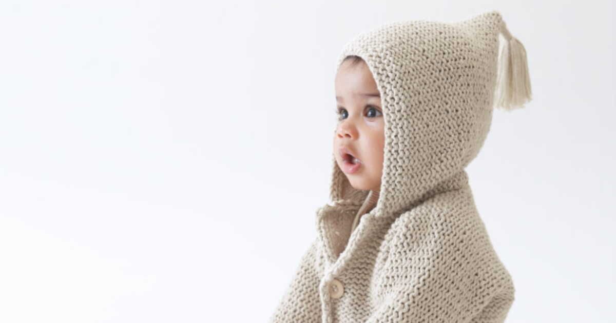 Gilet à capuche layette