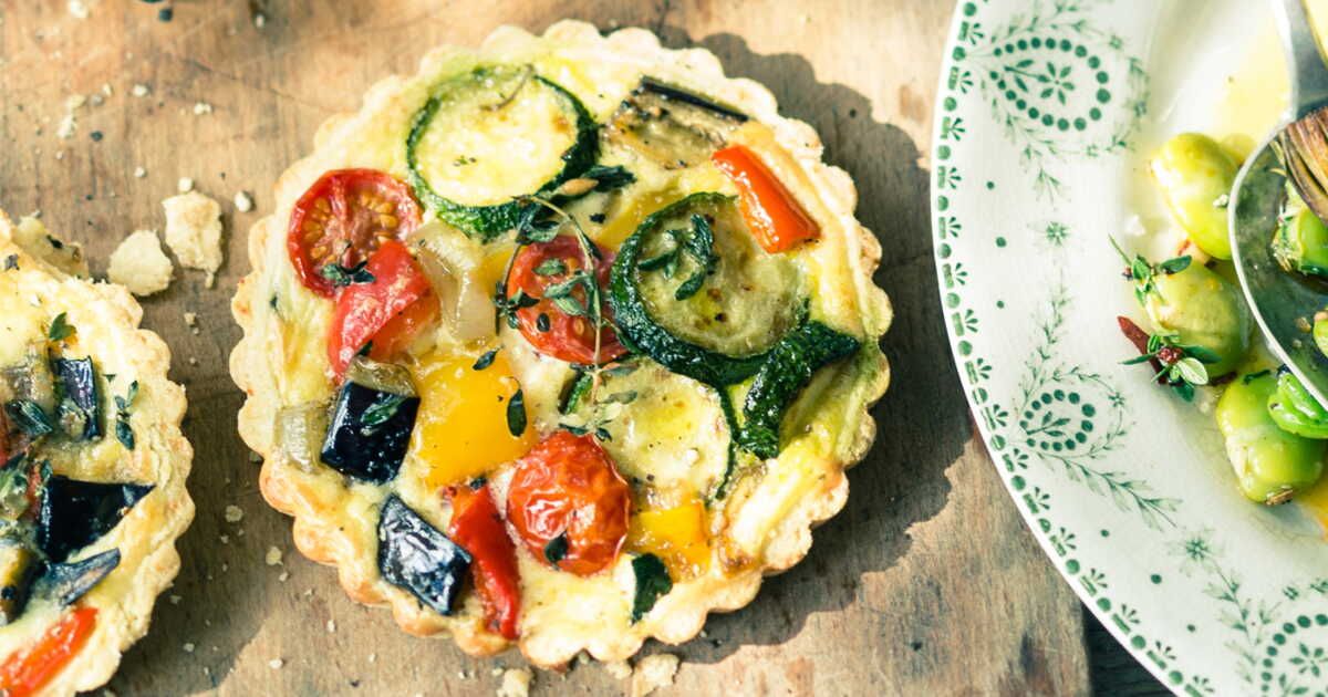 Découvrez les tartelettes colorées aux légumes du soleil