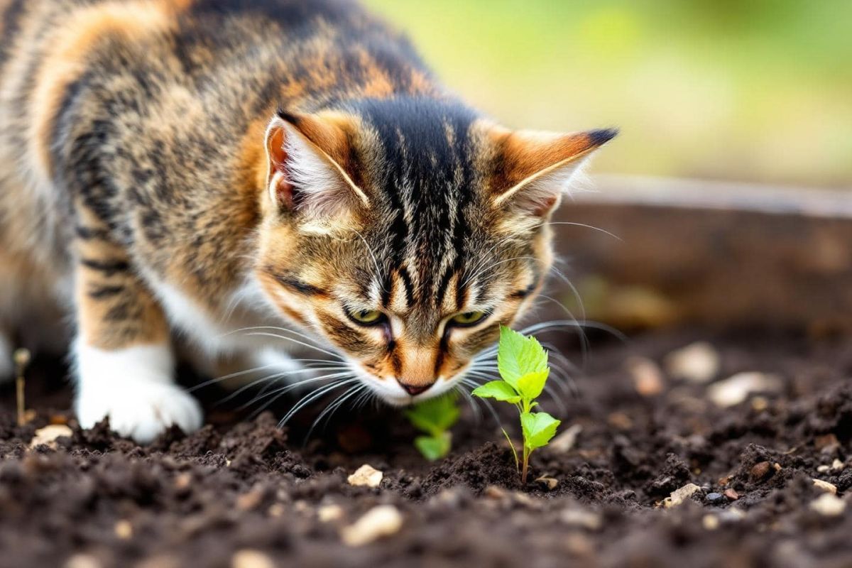 Des astuces pratiques pour éloigner les chats de votre potager sans conflit