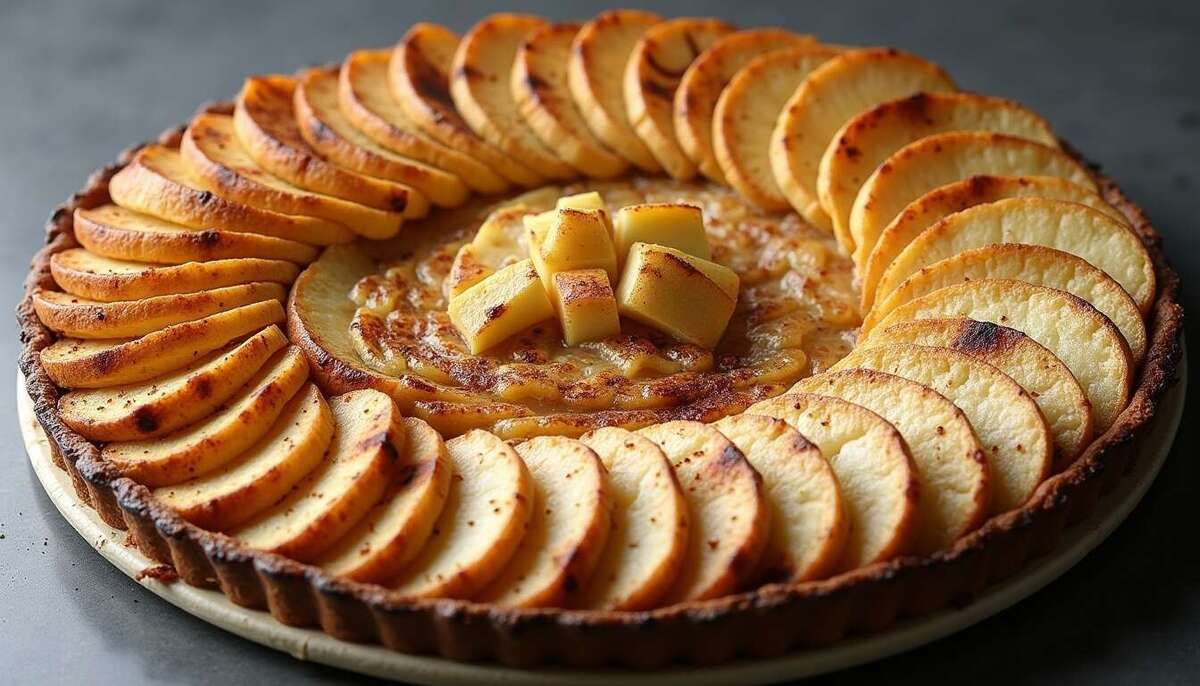 Découvrez une tarte fine aux pommes en version express et savoureuse