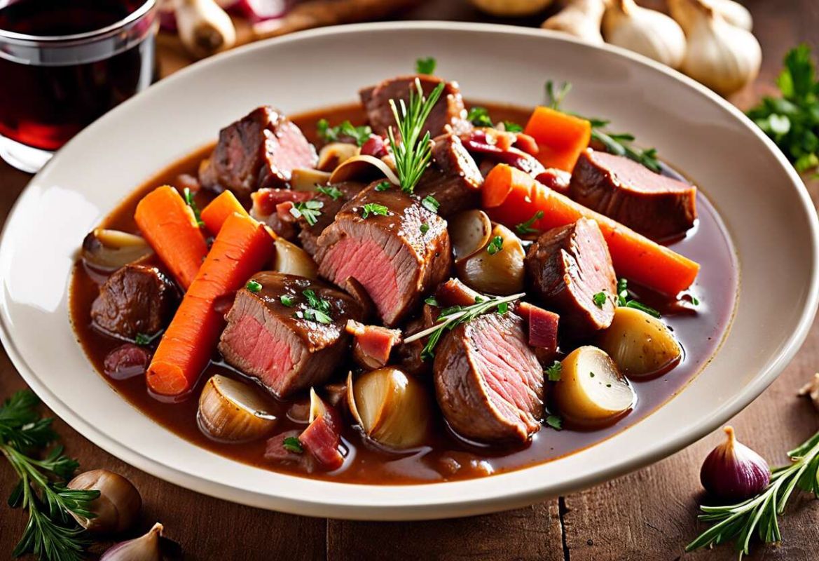 Découvrez le bœuf bourguignon rapide au Cookeo, un délice express