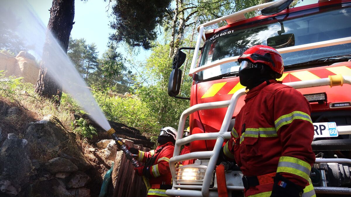 Un incendie sévit dans une carrière de calcaire à Méry-sur-Oise : l'alerte des pompiers