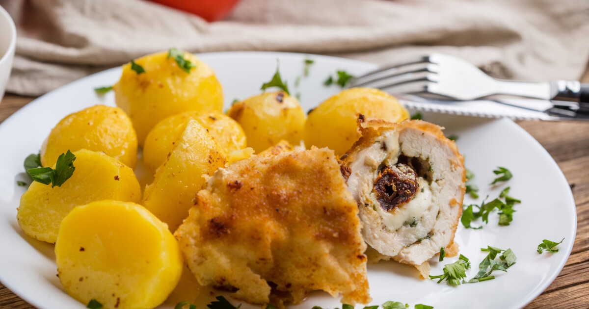 Une recette savoureuse de blanc de poulet farci aux champignons et Boursin