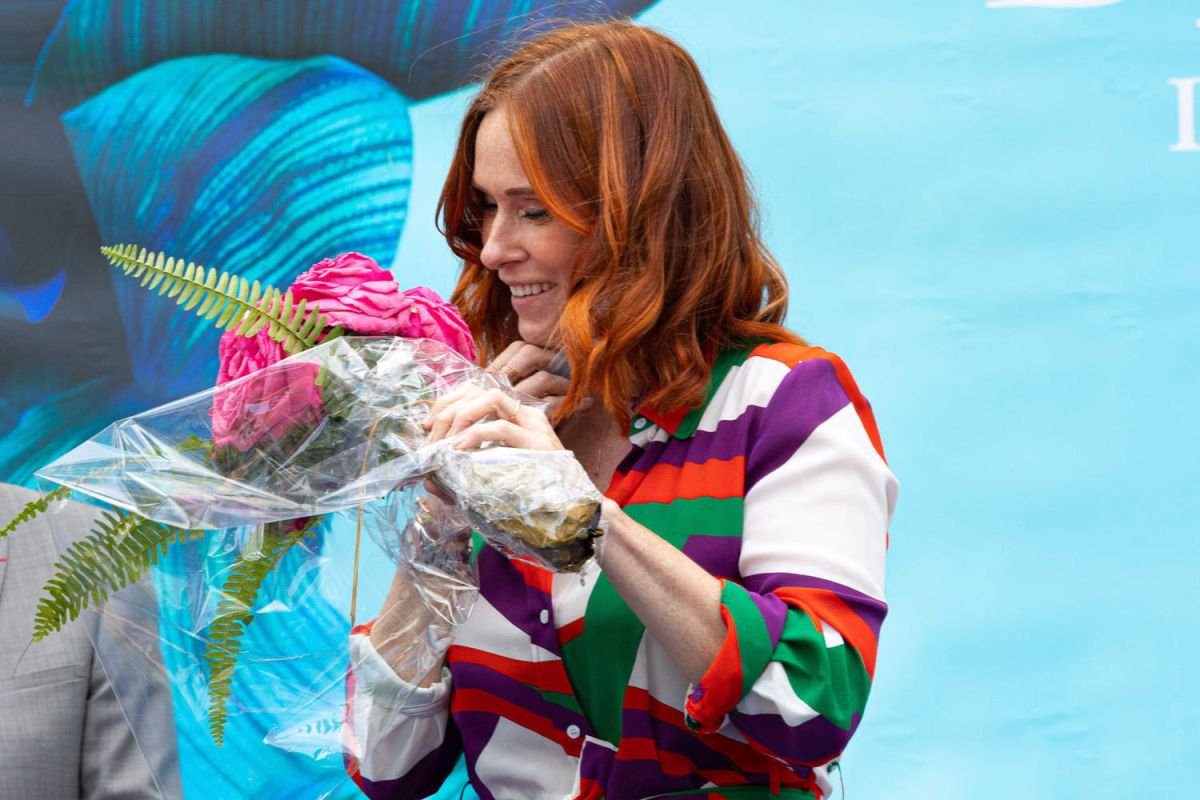 Audrey Fleurot dévoile une rose à son nom au Festival des Jardins