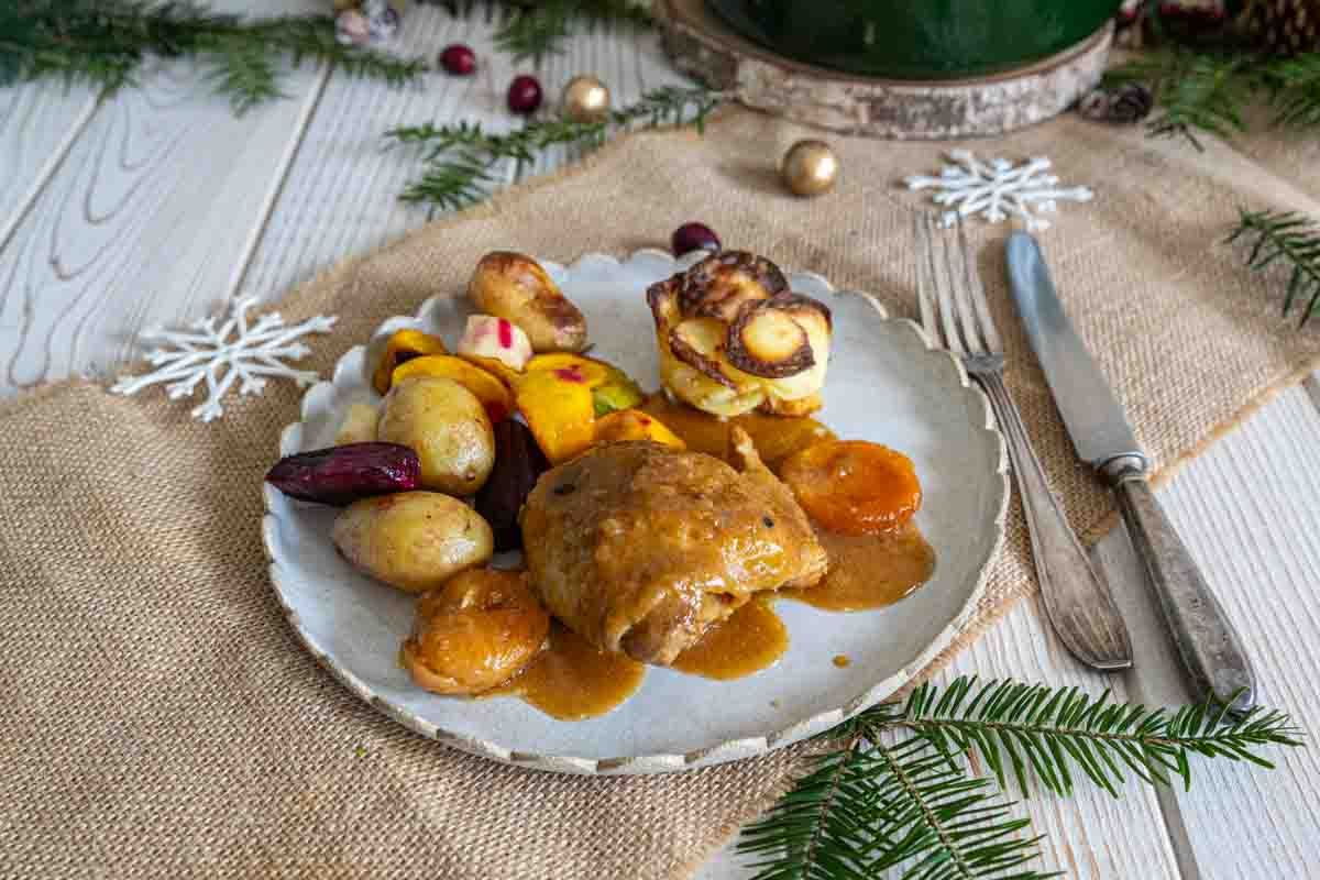 Poulet au pain d’épices et au miel