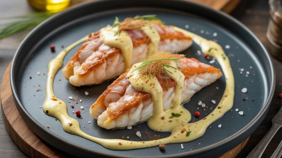 Une délicieuse recette de rouget poêlé au fromage frais