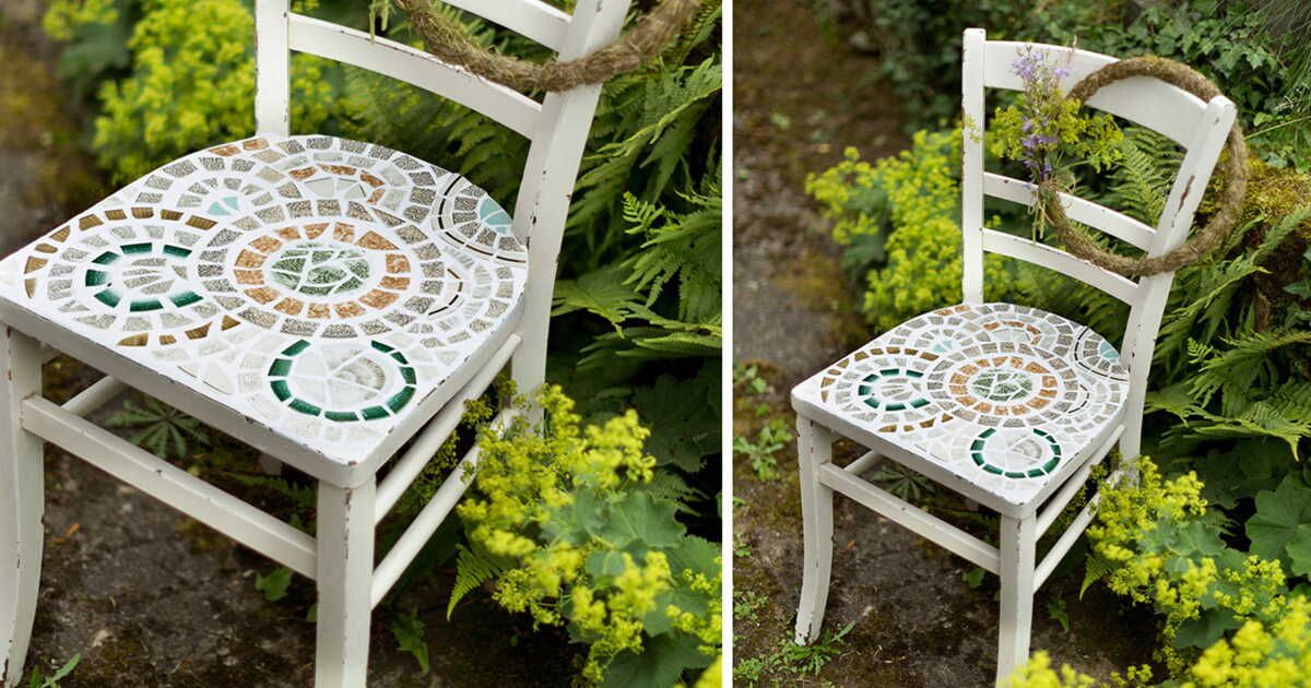 Créer une chaise unique avec des picassiettes