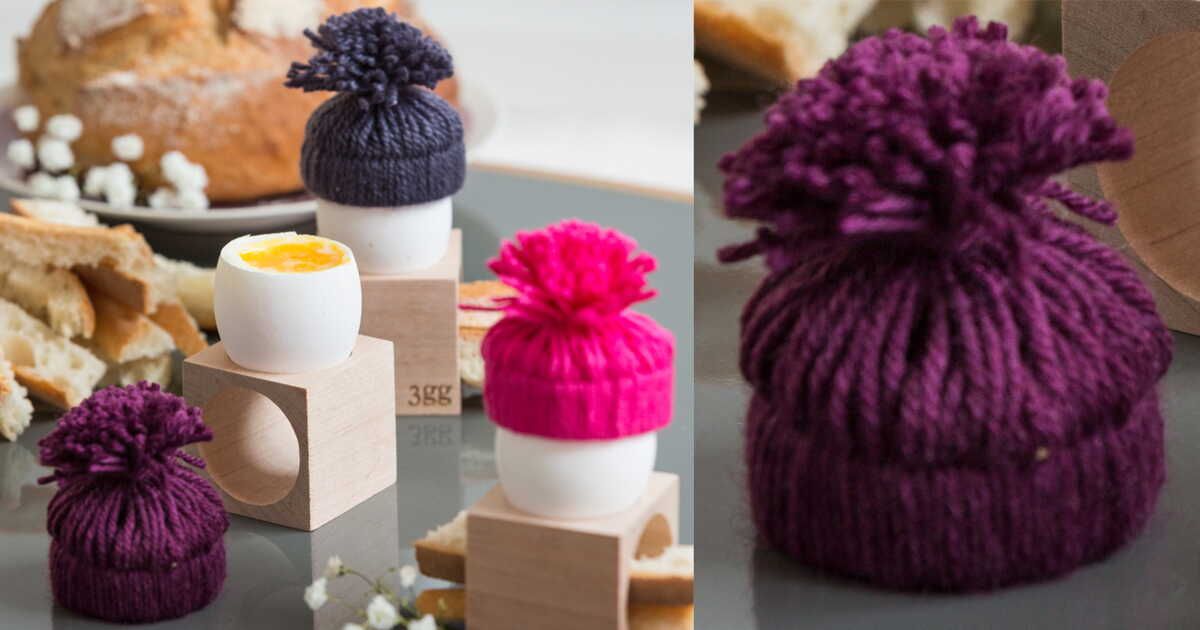 Des pompons en laine pour sublimer votre déco de table