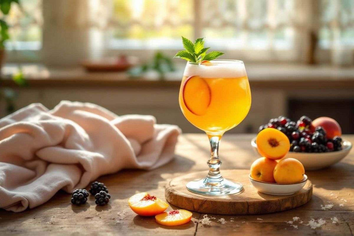Mojito cassis-pêche : l'apéritif qui éveille les sens