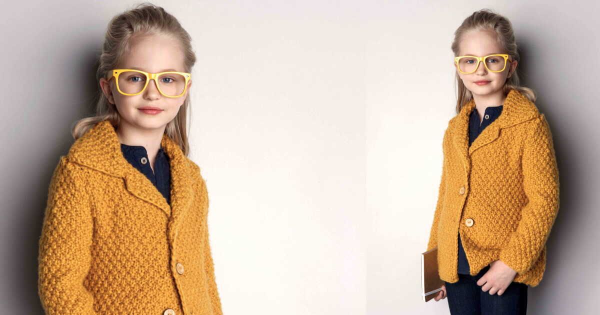 Transformez votre style avec cette élégante veste au point de blé