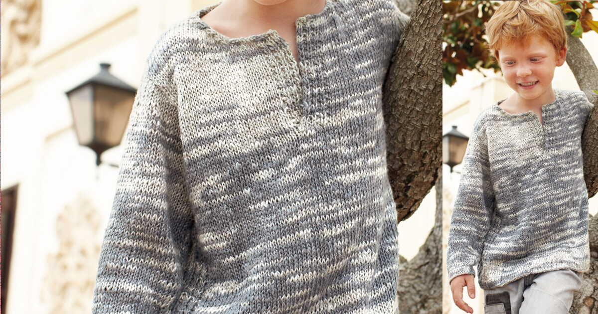 Le pull gris col tunisien : un incontournable pour les enfants