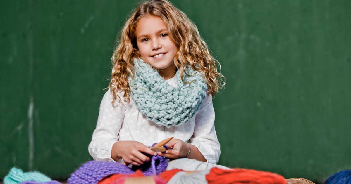 Tricot tendance : créez un snood stylé pour vos enfants