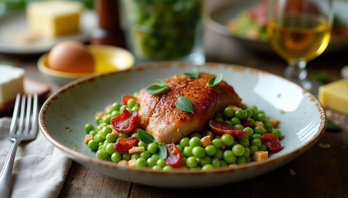 Un pigeonneau aux lardons qui va ravir vos invités