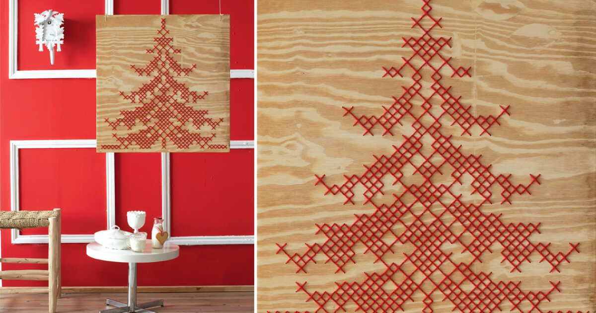L'art du point de croix : un sapin de Noël pas comme les autres