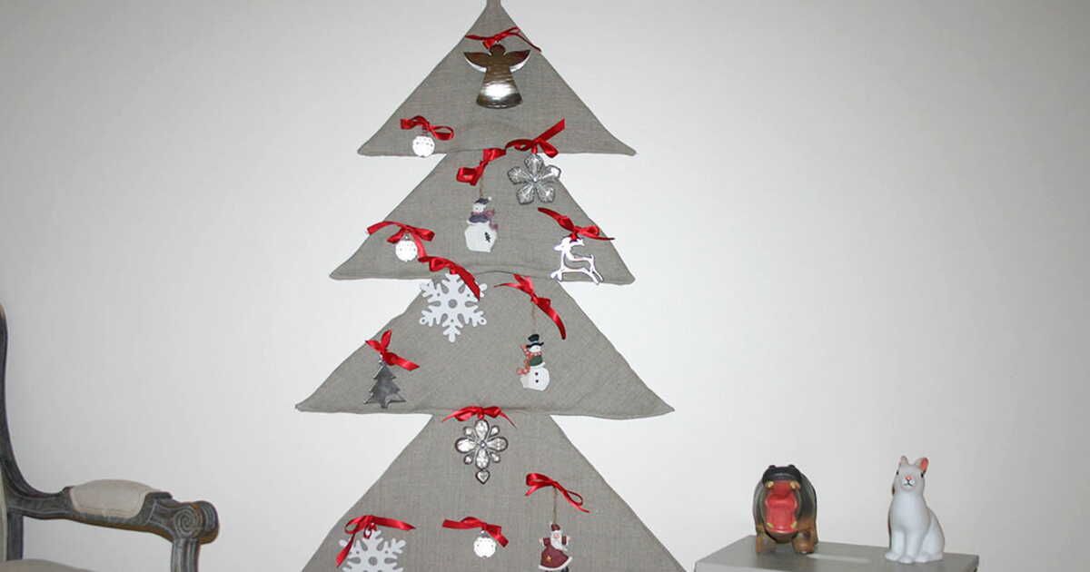 Un sapin en tissu, l'innovation déco de votre Noël