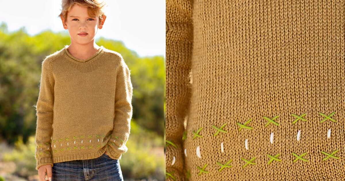 Le pull col V en jersey pour enfants : un incontournable du dressing