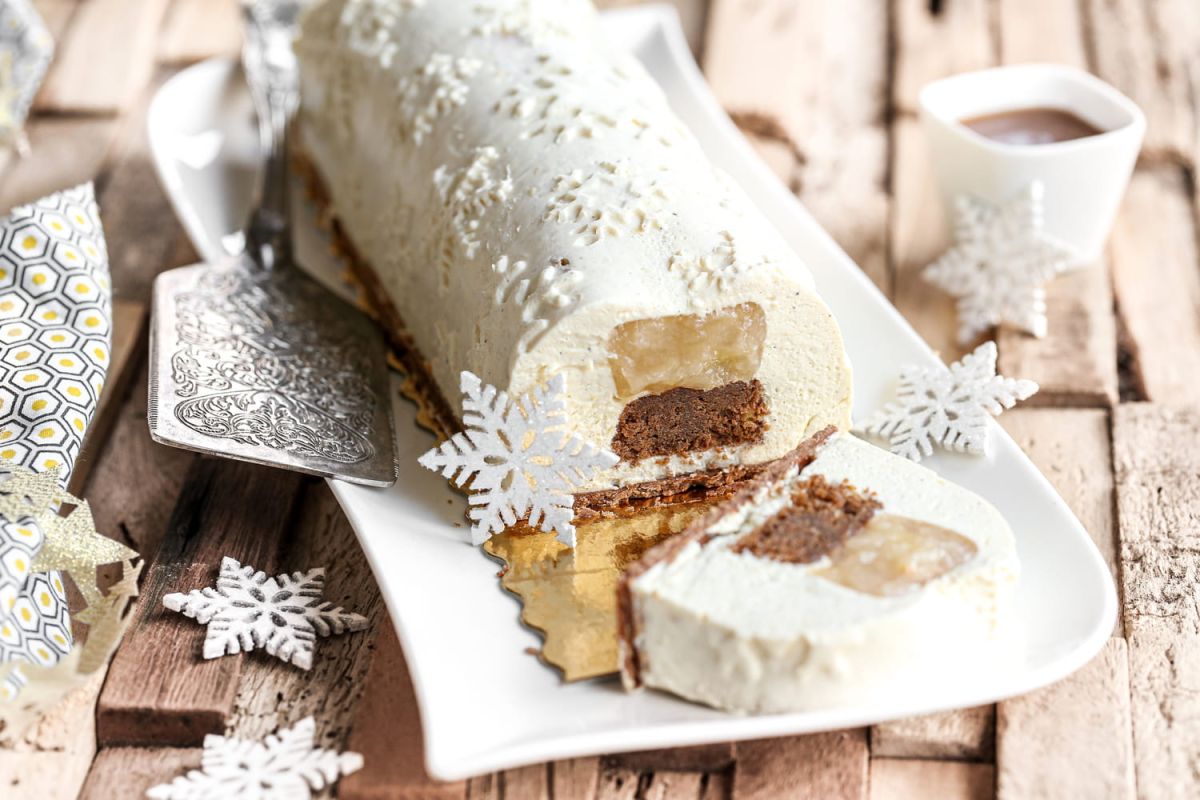 Comment réaliser une bûche de Noël avec insert ?